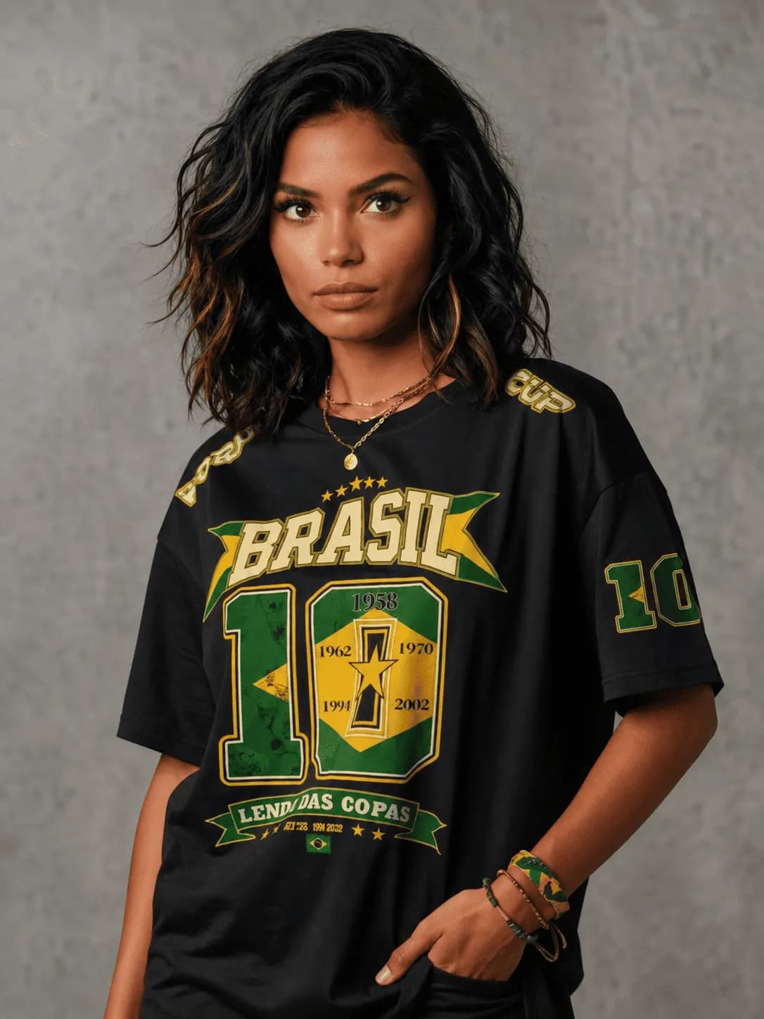 Camiseta Brasil Lenda das Copas - Vista a História do Brasil nas Copas